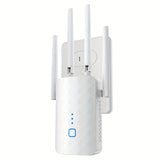 Amplificador de señal inalámbrica WiFi versátil - Cubre 9860 pies cuadrados, 60 dispositivos, incluye puerto Ethernet, configuración rápida, amplificador de señal inalámbrica para uso empresarial y doméstico, repetidor de extensión de WiFi