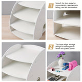 1 Paquete de Archivo de Madera, Archivo para el Hogar y la Oficina, Estante de Archivo de Escritorio para Cartas/Leyes/A4, Blanco