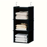 1 bolsa colgante para almacenamiento de chips de bambú con buena capacidad de carga y lavable, no se deforma fácilmente. Bolsa organizadora para ropa, zapatos y artículos diversos del hogar. Bolsillo lateral de gran capacidad, un artículo ideal para el h