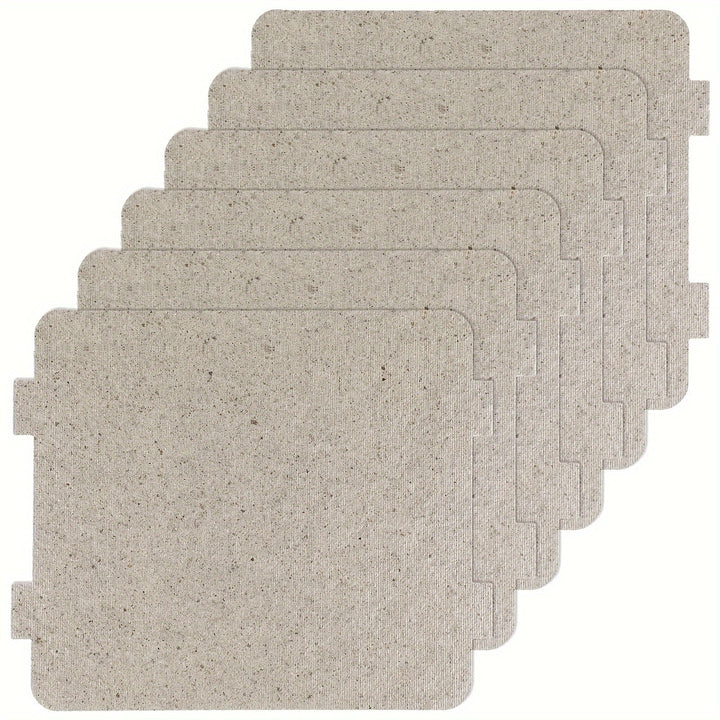 6 piezas Universales de Repuestos de Guías de Onda de Mica para Horno Microondas, Piezas de Repuesto Resistentes a Altas Temperaturas, Hojas de Aislamiento Térmico para Reparación de Microondas