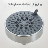 Cabezal de Ducha de Alta Presión de 5 Modos, Cabezal de Ducha de Rociado Superior para Baño, Cabezal de Ducha Fijo para Baño, Cabezal de Ducha de Gran Caída de Agua, Accesorios de Baño