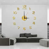[Reloj Luminoso Silencioso de Pared] Reloj de Pared de Acrílico Luminoso Silencioso 1ud - Funciona con Batería, Números que Brillan en la Oscuridad, Instalación Fácil de Hacer Tú Mismo - Decoración para Sala de Estar y Dormitorio