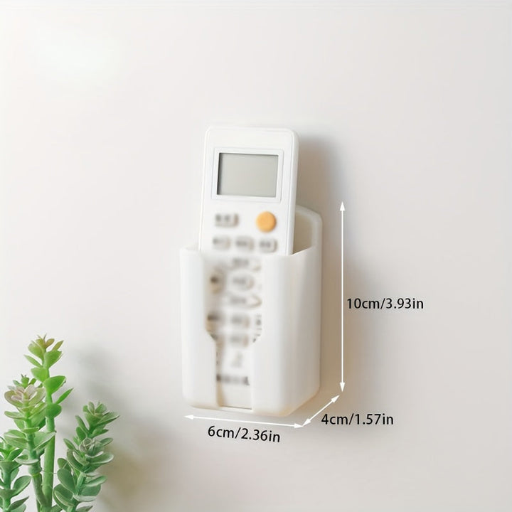 1pc/2pcs Caja de Almacenamiento Montada en la Pared para Control Remoto, Estante de Almacenamiento Adhesivo para Artículos Pequeños, Organización y Almacenamiento en el Hogar para Mesita de Noche, Cocina, Dormitorio, Baño, Oficina, Escritorio, Estantes