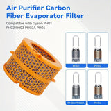 Filtro de repuesto de fibra de carbono para purificadores de aire Dyson modelos PH01, PH02, PH03, PH04 y PH3A.