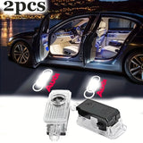 2 piezas luces de proyección para AUDI A4L, A6L, A3L, A5, A8L, Q2, Q3, Q5L, Q7 - Luces de puerta y focos radium 12-24V fáciles de instalar - Accesorios de alto brillo
