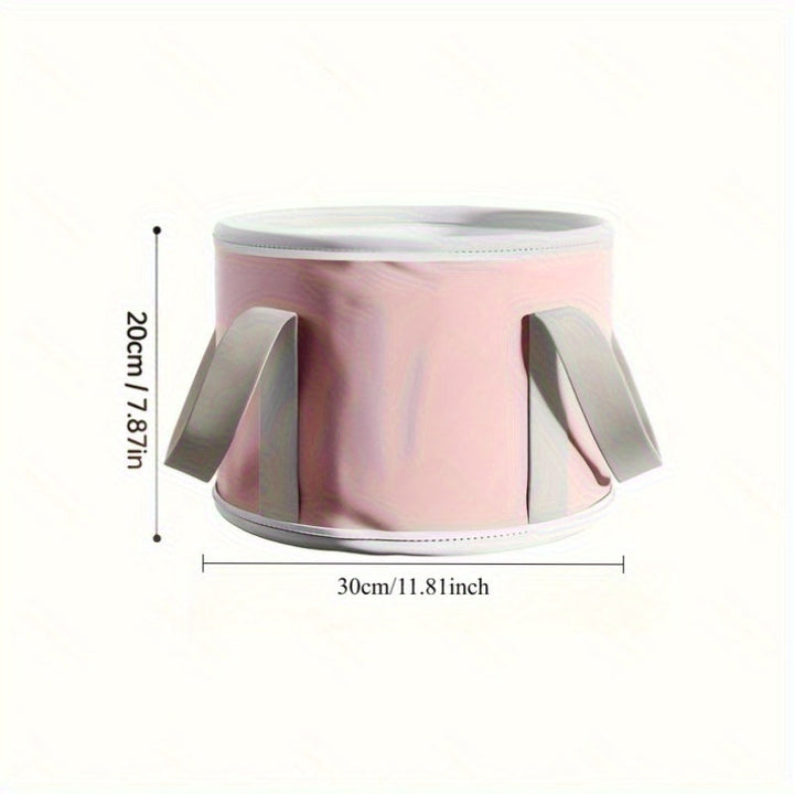 1 pieza, cubo de baño portátil plegable para pies, aislamiento profundo de tobillo, uso doméstico y de dormitorio, fácil limpieza, diseño plegable para viajes, tratamiento de pedicura | Masajeador de pies portátil | Diseño plegable, tratamiento de pies