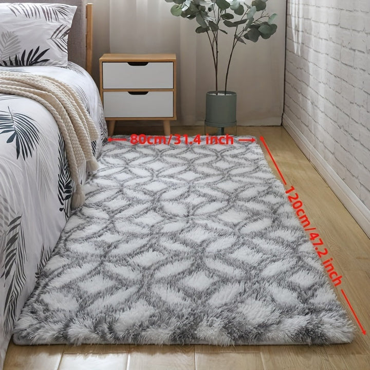 1pc, Alfombra Suave y Esponjosa para Sala de Estar, Dormitorio, Habitación, Juego, Mesa de Café/Té, Multiusos: Colchoneta de Fitness/Yoga, Tapete para Batería o Picnic/Camping, Ligera y Fácil de Doblar, Diseño en Forma de Anillo, Decoración para Hogar