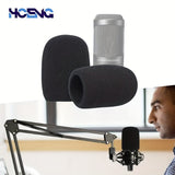 2 piezas de filtro de pop para micrófono - Cubierta de pantalla de viento de espuma para micrófono AT2020 ATR2500 AT2035 para grabación de video y podcast.