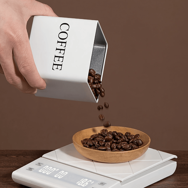 Contenedores de Almacenamiento y Blanco, Recipientes Metálicos para Café, Azúcar y Té, Organización Diaria, Almacenamiento de Cocina