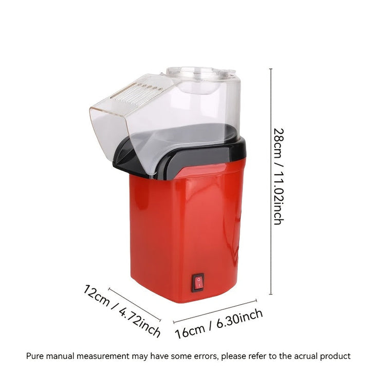 Tamaño compacto, enchufe de EE. UU. Hacedor de palomitas de maíz - 110V-130V Uso en el hogar, tamaño compacto, conveniencia de aire caliente, material PP, no requiere batería