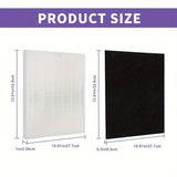 5 Piezas, Filtro De Repuesto True Hepa C545, Compatible Con El Purificador De Aire Winix C545, Equivalente Al Filtro S De Winix 1712-0096-00, 1 Filtro True HEPA De Grado H13, 4 Filtros De Carbón Activado