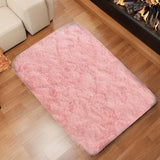 Alfombra de felpa negra profunda de lujo - Suave, hipoalergénica y liviana, fácil de limpiar - Ideal para sala, dormitorio y más - Hecha a mano en poliéster, antideslizante, forma rectangular, alfombras para sala
