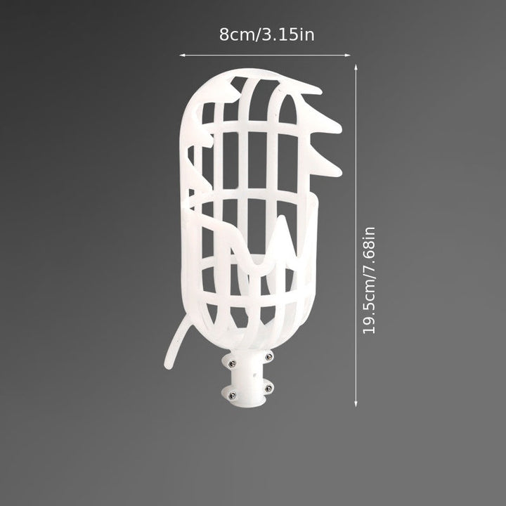 1pc, Cesta Para La Cabeza Del Recolector De Frutas (poste No Incluido) Herramienta De Recolección De Frutas De Plástico Colector De Recolección De Frutas De Jardinería Cosechadora De Bayas De Gran Altitud Dropship