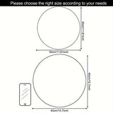 Alfombra Redonda de Piel Sintética Blanca - Suave, Lavable, Ligera y Acogedora para Salón, Dormitorio o Espacios Pequeños, Alfombras para Salón