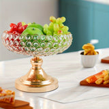 Bandeja de frutas de cristal moderna y lujosa para decoración del hogar, fiestas o eventos prenupciales