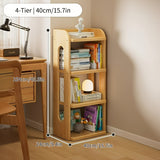 1 estante de suelo para el hogar independiente, pequeño y estrecho, que ahorra espacio, multiusos, con material de madera sólida, duradero, adecuado para sala de estar, dormitorio, estudio, etc., elección perfecta para el hogar.