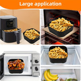 1/2 piezas de bandeja de hornear de silicona para freidora de aire, compatible con modelos Philips HD9252, HD9200 y HD9255, superficie antiadherente para limpieza fácil en freidora de aire, horno y microondas.