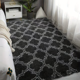 Alfombra de área suave y esponjosa de lujo, antideslizante, lavable a máquina, fibra de poliéster, tejido de punto, liviana para interiores, ideal para sala y dormitorio, decoración para San Valentín, Janucá, Día del Padre y Día de la Madre