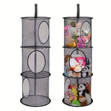 Organizador Plegable de Peluches con 43 Compartimentos - Bolsa Colgante de Malla para Habitación Infantil, Organizador Multiusos de Tela Duradera para Ropa, Guantes y Calcetines (), Diseño Compartmentalizado