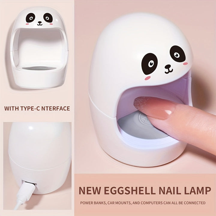 1pc Lámpara de Uñas en Forma de Q Mini, Secador LED Rápido para Gel de Uñas, Ideal para Arte de Uñas DIY en Casa