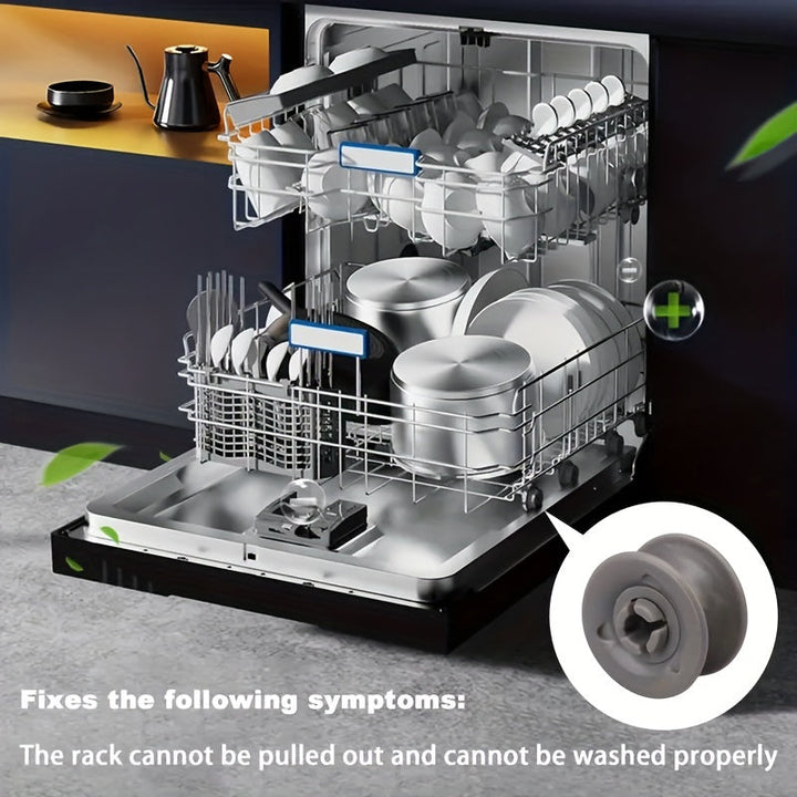 4/8pcs 4581DD3002A Rueda de Estante para Lavavajillas de Fácil Instalación y Componentes de Reemplazo de Eje y Rodillo para Lavavajillas LG 4581DD9001B, AP4437685, 1266813