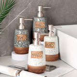1 dispensador de jabón de cerámica, botellas de bomba de loción artesanales vintage, dispensadores de jabón para cocina y baño, estilo rústico para jabón para platos y jabón de manos, dispensador de loción recargable