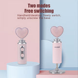 Microfono de Transmisión Dinámico NXG con Conectores USB-C y Diafragma en Forma de Corazón, Efectos de Iluminación RGB y Control de Volumen - Soporte Integrado Duradero para Transmisiones En Vivo, Juegos, Podcasts, Voces Off (Rosa), Micrófono para PC