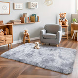 Una alfombra de peluche que se siente suave y presenta un diseño cálido, perfecta para la sala de estar, sofá, mesa de café, dormitorio y áreas de cabecera.