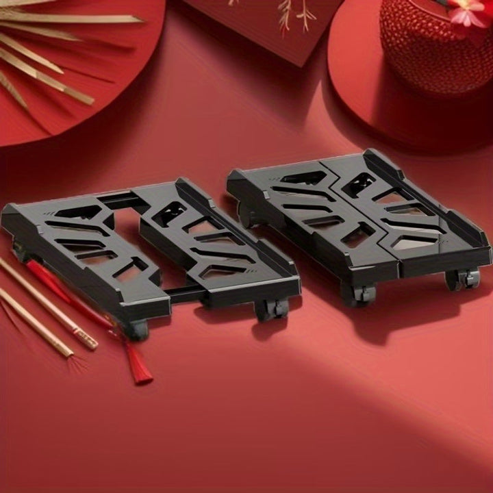 1 Pieza de Soporte Móvil y Ajustable para Cajas de Computadora de Escritorio con Ruedas - Estante Elevado Multiusos para Oficina en Casa