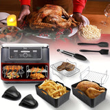 Juego de accesorios de 14 piezas para freidoras de aire, accesorios gourmet de doble freidora de aire