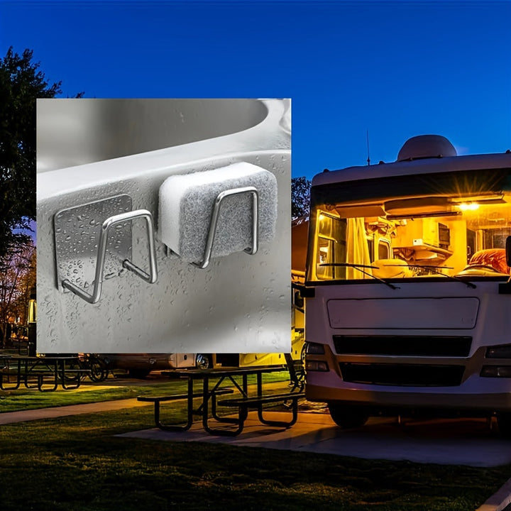 Rejilla De Drenaje De Esponja, Fregadero De Cocina De Acero Inoxidable 304, Estante De Almacenamiento De Cubierta De Fregadero