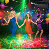 1-Pack Luces DJ con Control Remoto Alimentadas por USB - Iluminación LED RGB Cambiante para Escenarios, Fiestas, Bodas, Navidad y Diwali - Compatible con PC/Laptop (Sin Pilas Necesarias), Luces de Disco para Eventos, Decoración Vibrante, Alta Calidad, Id