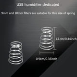 8 piezas de resortes de repuesto de acero inoxidable para difusor atomizador humidificador USB - No se necesita electricidad