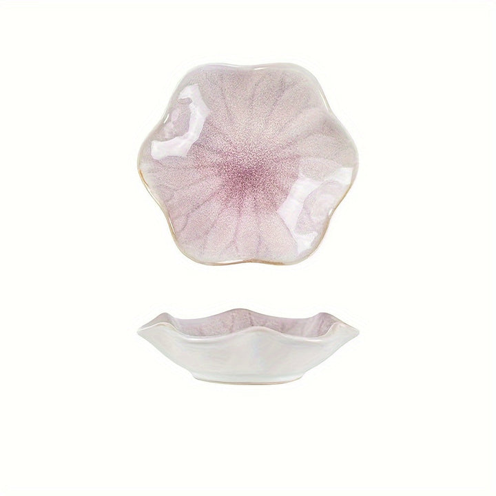 1 Pieza, Plato De Jabón Creativo, Bandeja De Jabón De Cerámica, Soporte En Forma De Flor, Estante Para Baño, Bandeja De Almacenamiento Multifuncional, Decoración Del Hogar, Accesorios De Baño