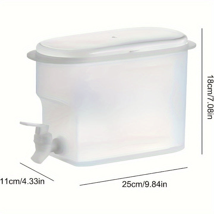 Dispensador de Bebidas de Plástico de Gran Capacidad con Grifo - Jarra Fría Duradera para Almacenamiento en Nevera, Diseño Transparente y Pico de Vertido Fácil, Ideal para Limonada, Té Helado, Bebidas Caseras - Esenciales de Cocina y Comedor, Utensilios