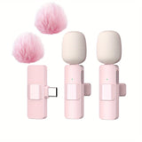 Micrófono de solapa inalámbrico profesional, micrófono inalámbrico para smartphones, laptops, grabación de videos, transmisión en vivo, entrevistas y video blogs