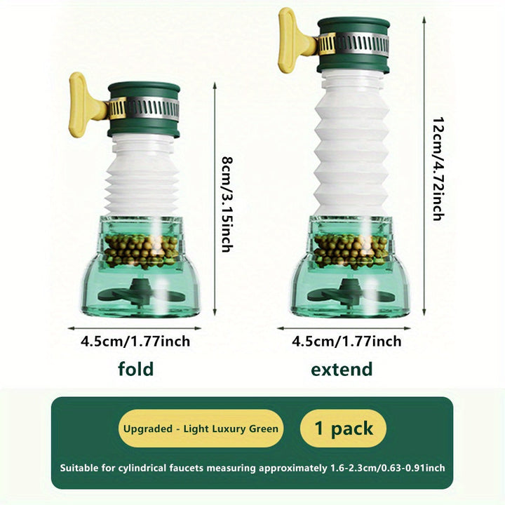 Extensor de grifo ajustable, cabezal de ducha giratorio 360°, plástico, portátil para bañar y duchar mascotas, accesorio de fregadero de cocina de fácil instalación.