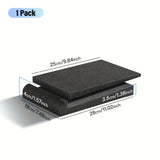 1pc Almohadillas de Aislamiento para Altavoces de Alta Densidad - 1 Par, Espuma Acústica Negra para Reducción de Vibraciones y Ruido, Ideales para Altavoces de Estantería y Computadora de Escritorio