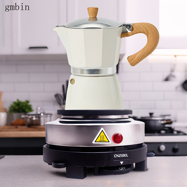 Estufa eléctrica multifuncional con control de temperatura, estufa eléctrica con protección contra sobrecalentamiento, calefactor rápido y duradero, fácil de limpiar, ideal para uso doméstico, oficina, viajes de negocios o acampada para preparar té y caf