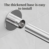 Barra de Cortina de Ducha Curvada de Acero Inoxidable - Sin Taladro, Resistente al Óxido, Montada en la Pared para Decoración de Baño