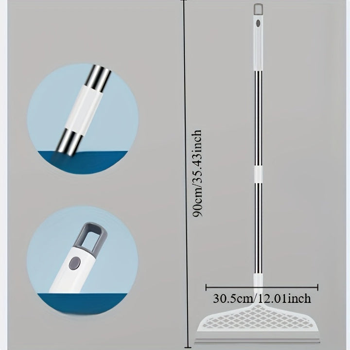 Escobilla de silicona mágica de alta calidad, versátil, sin necesidad de pilas, para baño, azulejos, eliminación de pelo de mascotas, limpieza de suelos y cristales.