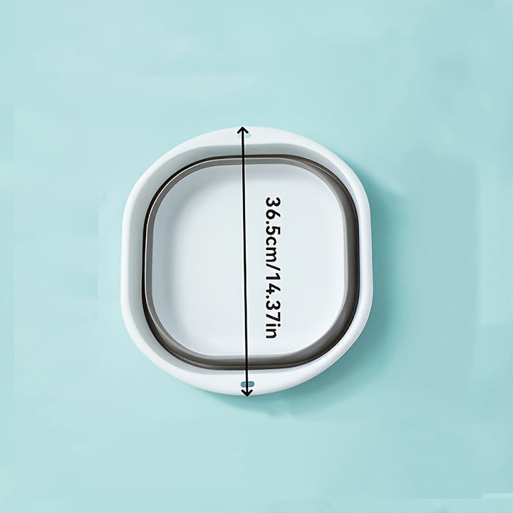 Baño Portátil Plegable para Manos y Pies - Tubería Cuadrada de Plástico Colapsable para Viajes, Hogar y Lavandería - Sin Olores, Ligero, Duradero, Almacenamiento Compacto, Paredes Resistentes