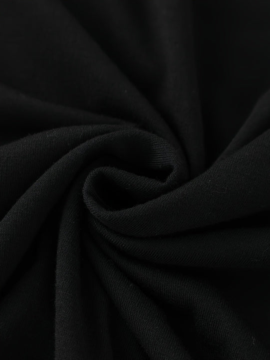 1 camiseta DC Warner para hombre con diseño de Batman, cuello redondo casual en negro con símbolo de murciélago en blanco, tela suave de poliéster, ideal para deportes, fiestas y ropa casual, regalo perfecto para fans, cómodo ajuste | Camiseta estampada