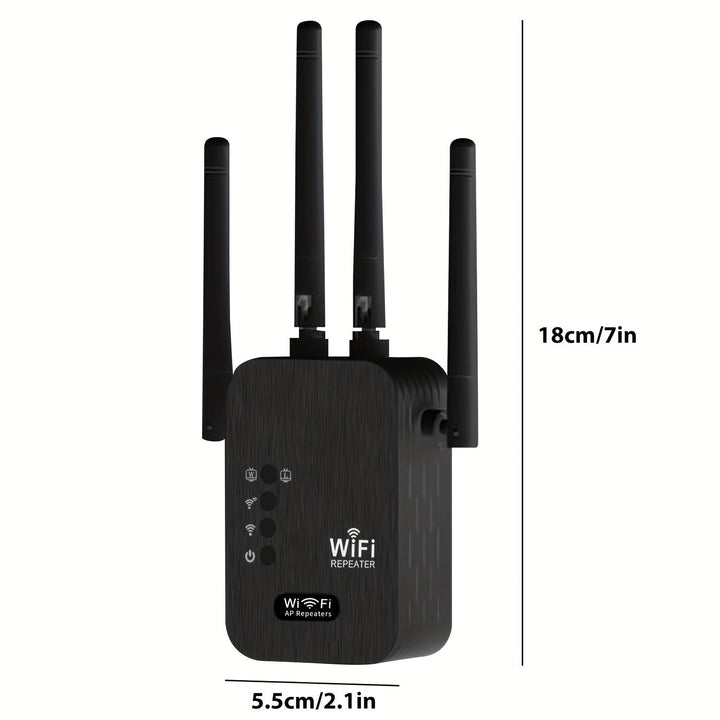 Amplificador de señal WiFi 2.4G HZ con cobertura de 10000 pies cuadrados, repetidor de rango de WiFi, amplificador de Internet 2.4G HZ.