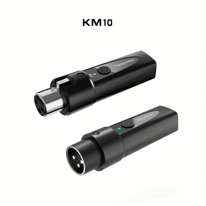 Transmisor y Receptor de Micrófono sin varillas 2.4Ghz, Sistema XLR, Adaptador Recargable para Mezcladora de Audio, Micrófono Dinámico