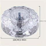 1 pieza de luz de techo LED de cristal moderna y elegante, adecuada para la decoración del hogar en salas de estar, dormitorios, pasillos, escaleras, cafeterías, restaurantes, hoteles, centros comerciales, fácil de instalar | Luz de habitación