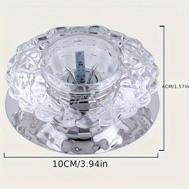 1 pieza de luz de techo LED de cristal moderna y elegante, adecuada para la decoración del hogar en salas de estar, dormitorios, pasillos, escaleras, cafeterías, restaurantes, hoteles, centros comerciales, fácil de instalar | Luz de habitación