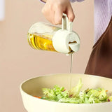 Botella de Aceite 2 en 1 con Rociador y Vertedor - Dispensador Portátil para Cocinar, Ensaladas y Hornear - Diseño Fácil de Limpiar - Ideal para Aceites de Oliva, Vegetales y Cocción - Perfecto para Hogares y Cocinas Profesionales