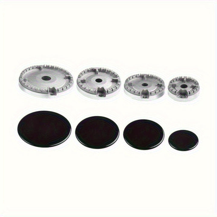 Tapón de llama de estufa de gas desmontable - Cubierta de metal de superficie plana reutilizable para apartamentos, hogares y cocinas - Diseño duradero de alta calidad que previene retardantes de llama y rayones, accesorio de electrodomésticos, aparienci