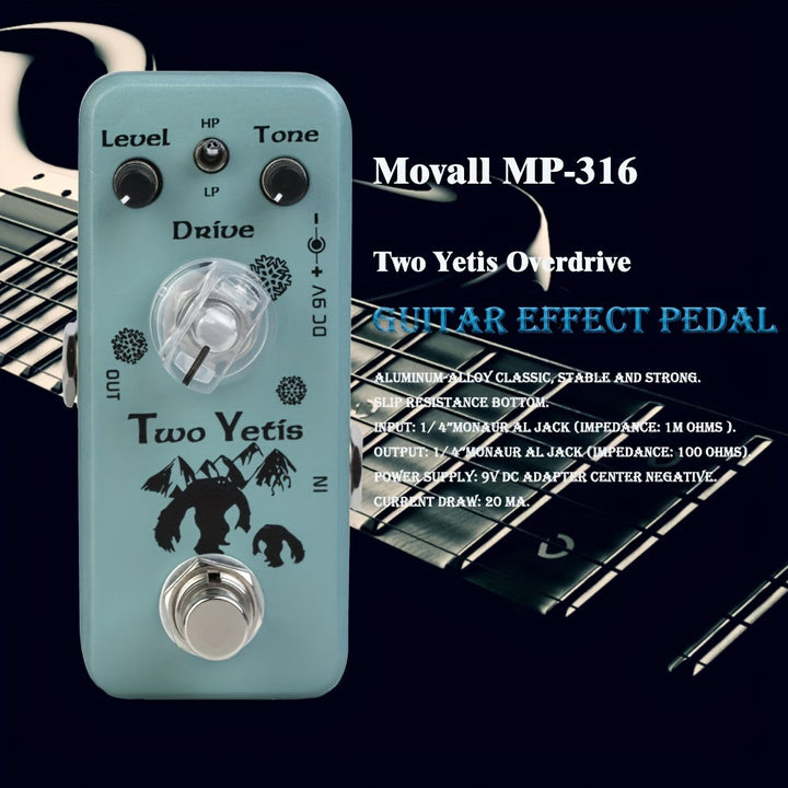Pedal de Efectos para Guitarra Movall MP-316 Dos Yetti Overdrive
